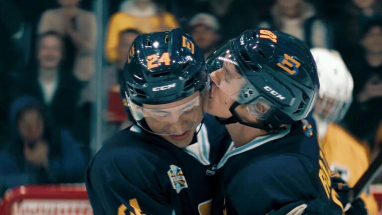 heated rivalry all star game kiss