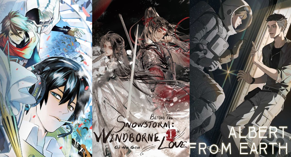 Rosmei Opens Preorders for Beyond the Snowstorm: A Windborne Love, Bedtime Fairy Tales, The King’s Avatar, and Albert, From Earth
