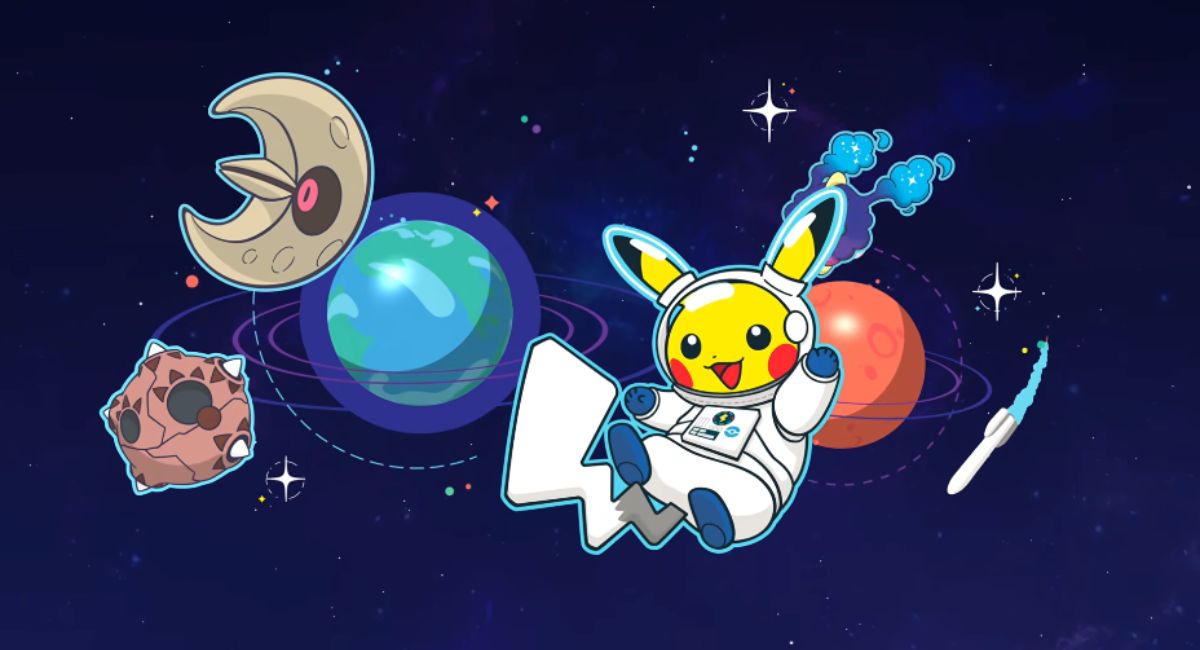 pikachu in space